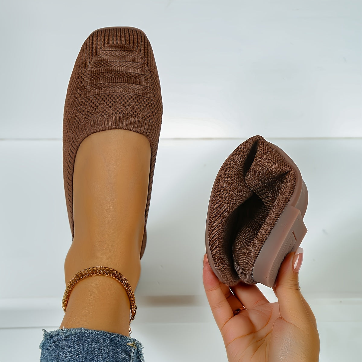 Chic Black Woven Fabric Ballet Flats for Ultimate Comfort