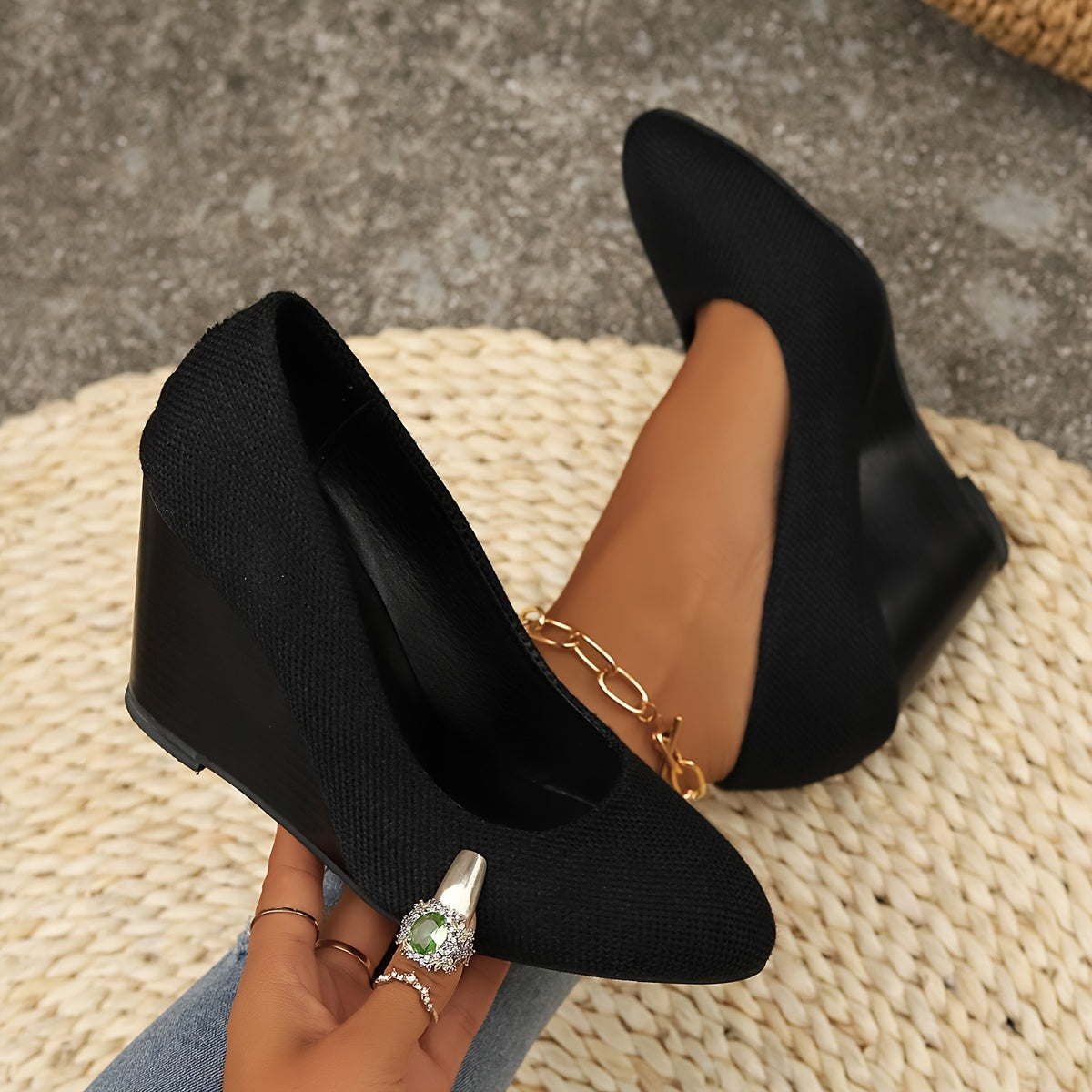 Françoise™ – Elegant Wedge Shoes for Ultimate Comfort