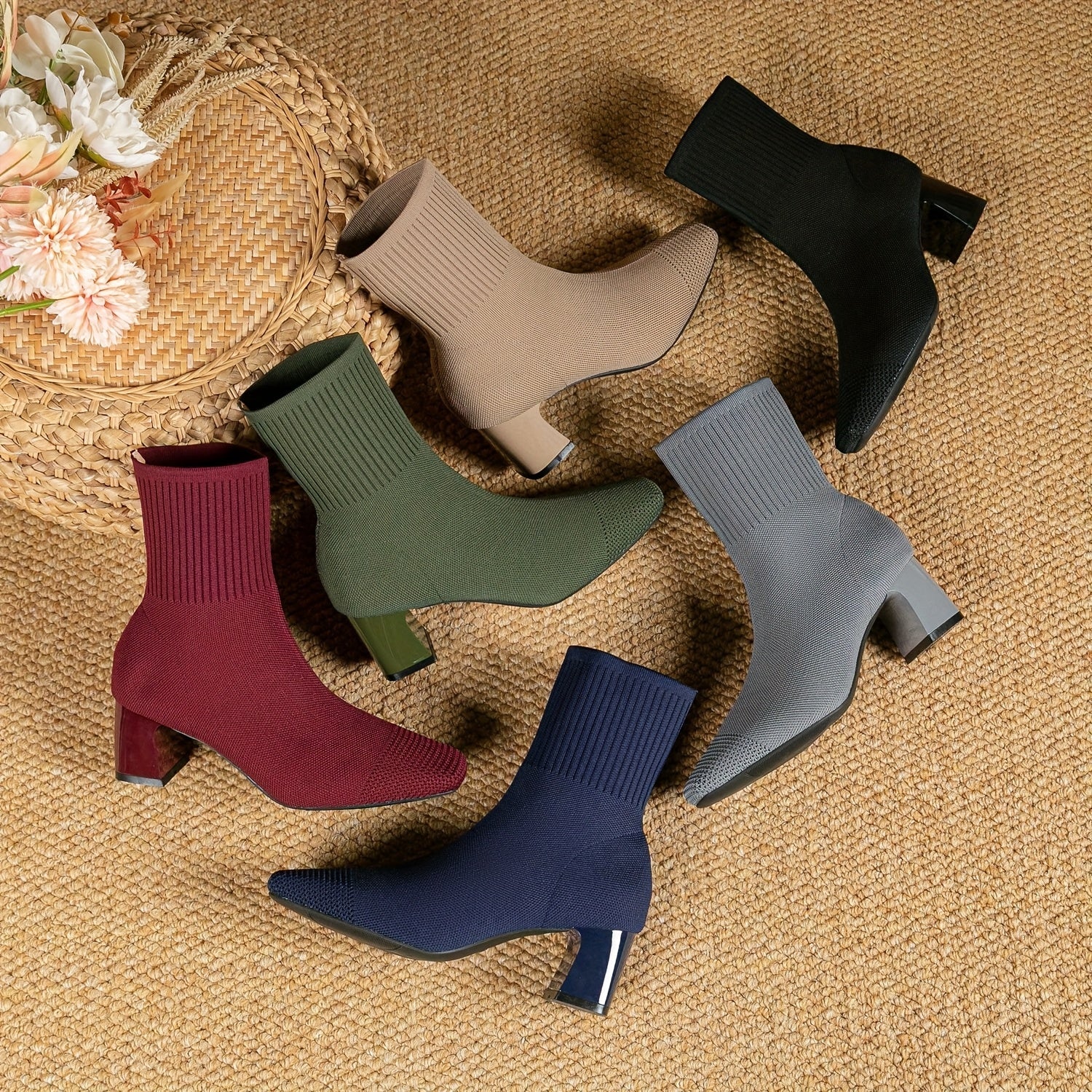 Paulette™ – Cozy Knitted Ankle Boots with a Supportive and Soft Heel