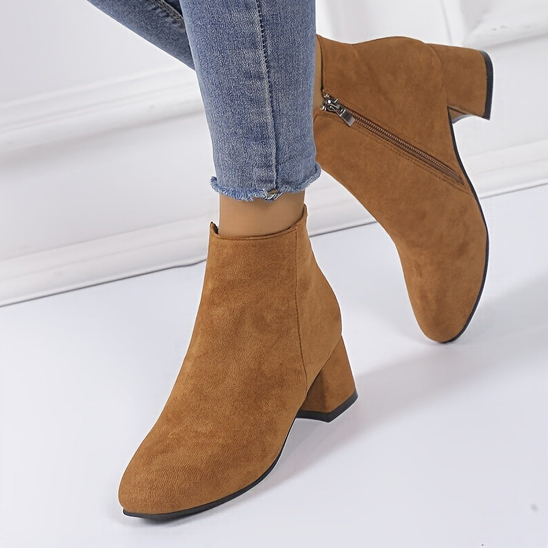 Colette™ – Stylish Block Heel Ankle Boots for Ultimate Comfort