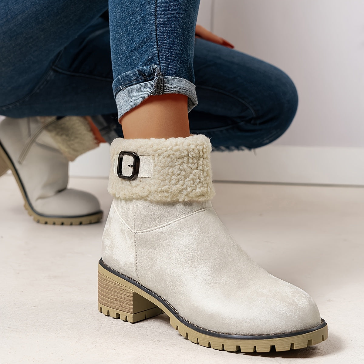 Ophélie | Cozy Chic Winter Ankle Boots