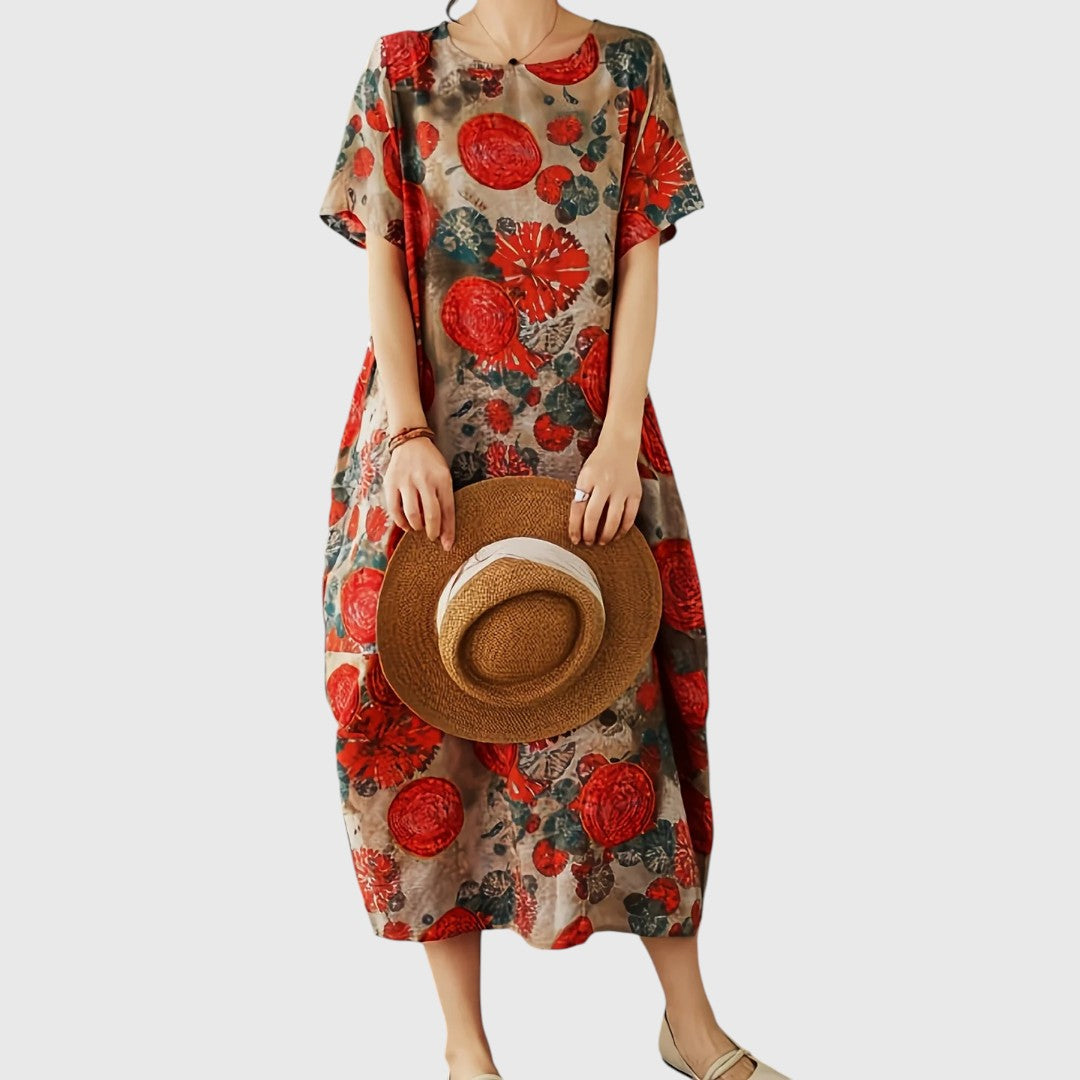 Andrea - Chic Maxi Dress with Tummy-Enhancing Design