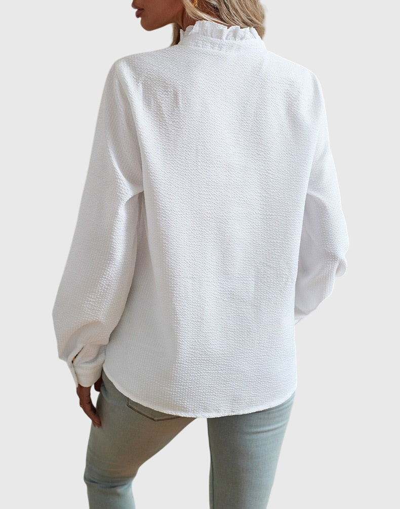 Alice - Long Sleeve Ruffle Top