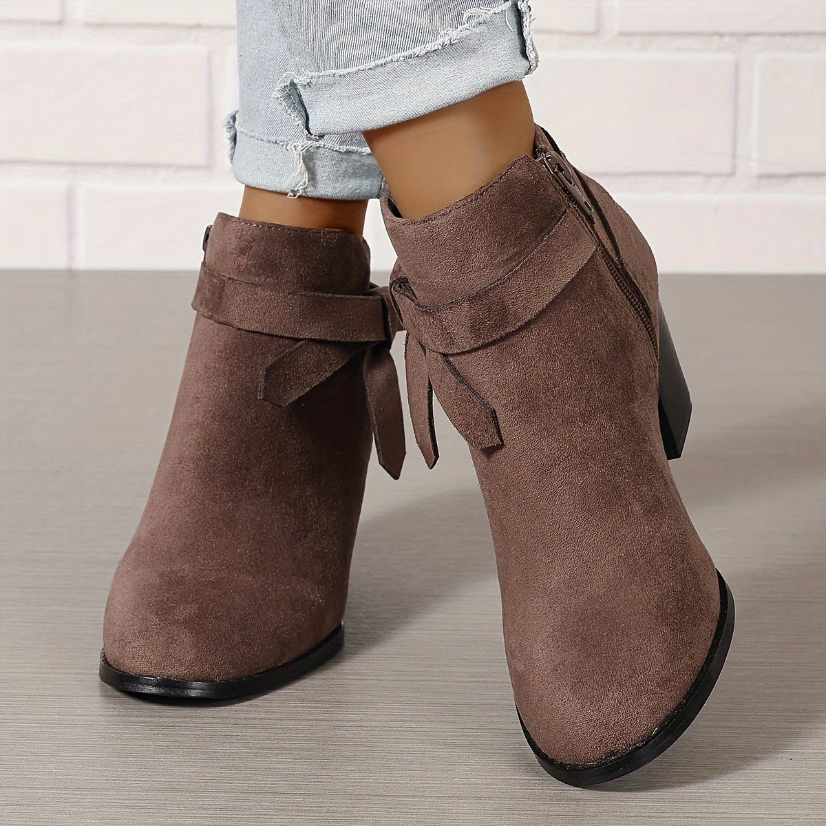 Léa | Chic Ankle Boots with Sturdy Heel