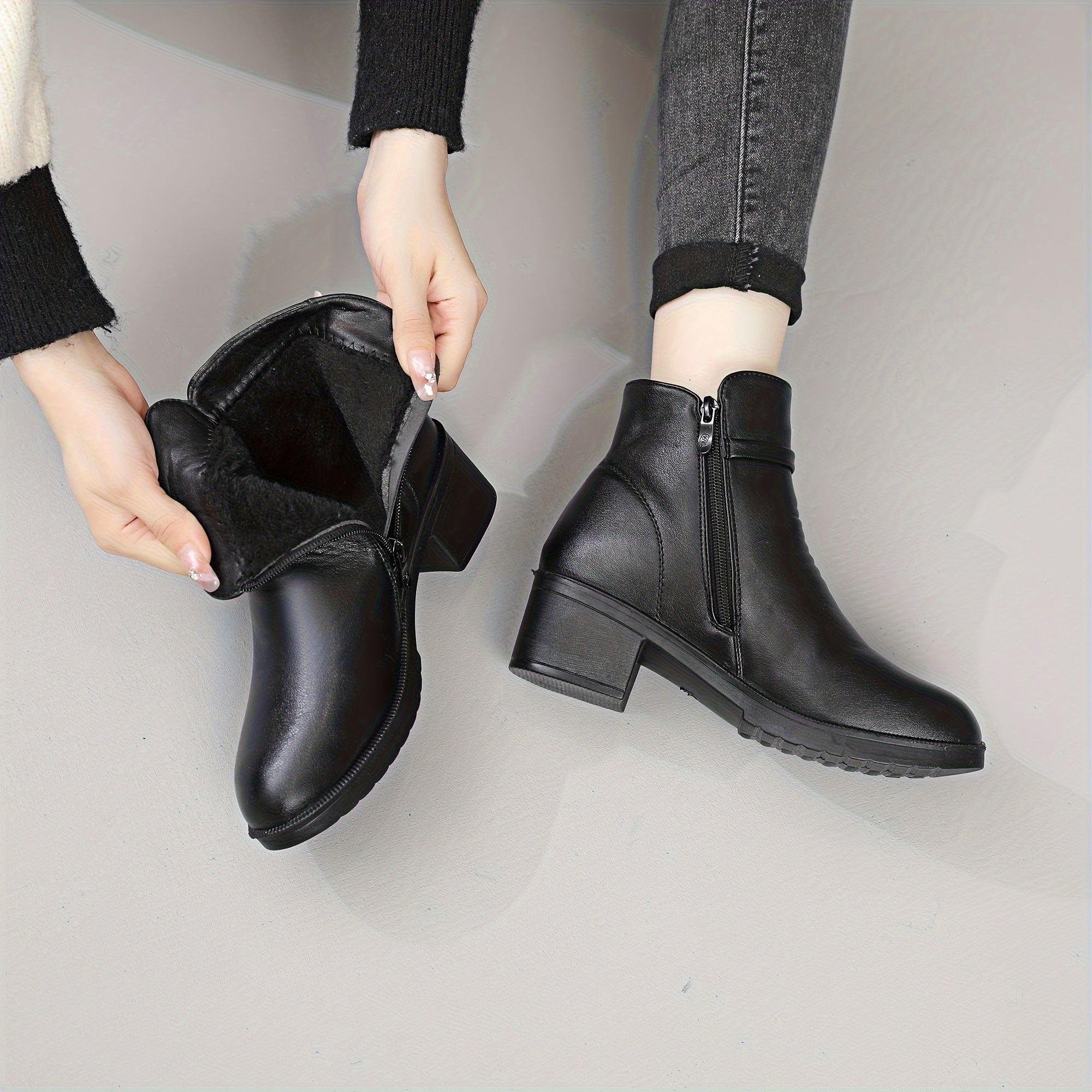 Noémie™ – Cozy Winter Ankle Boots