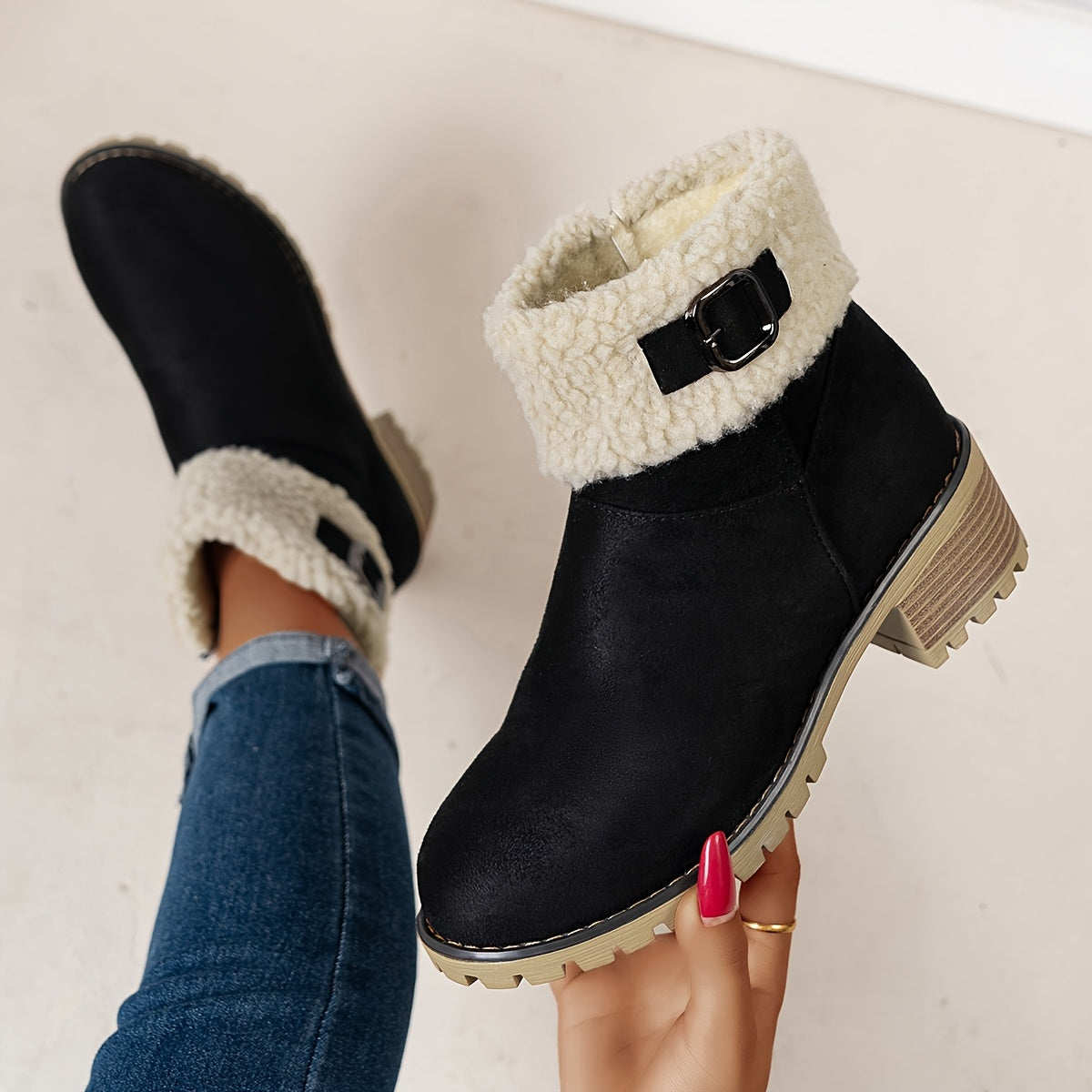 Ophélie | Cozy Chic Winter Ankle Boots