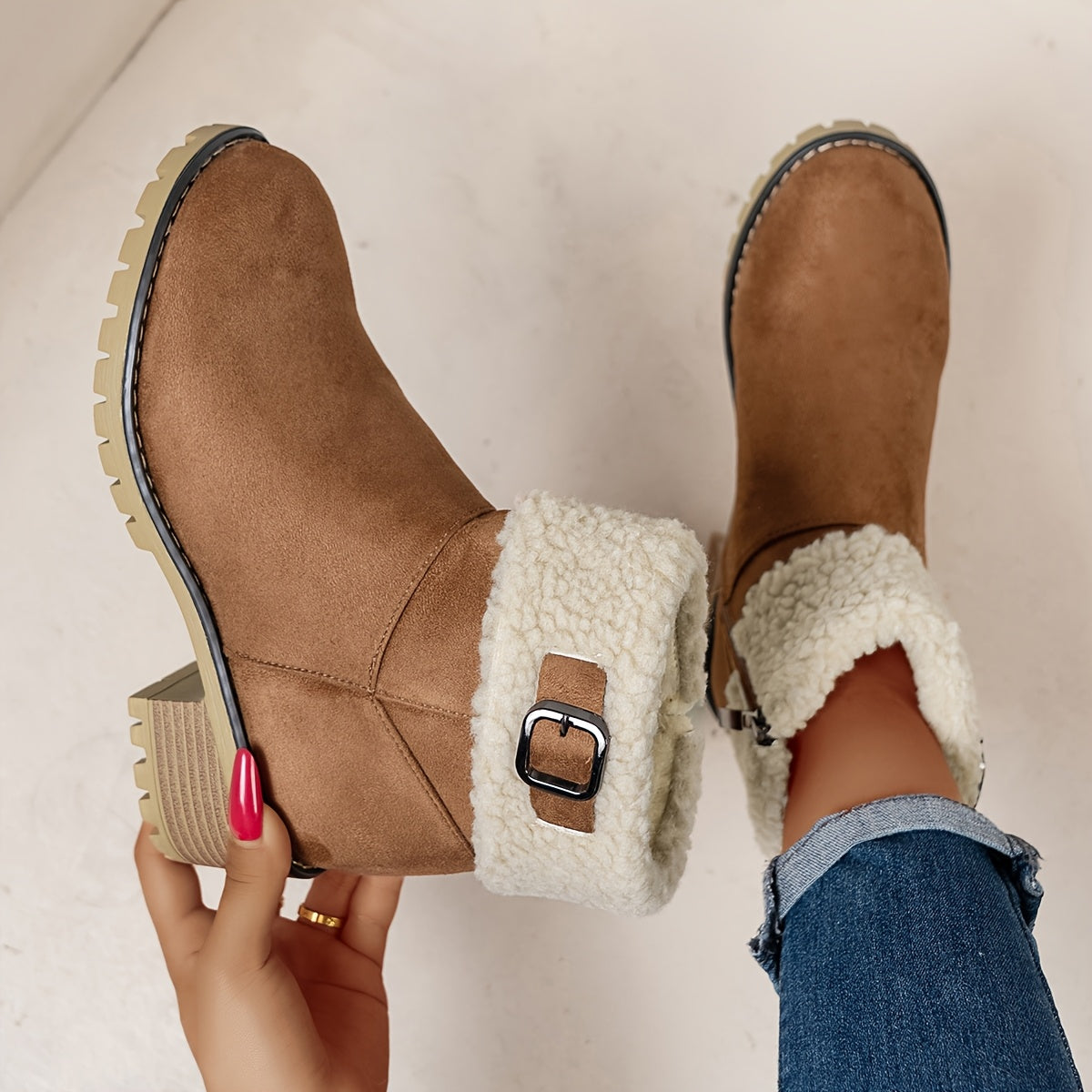 Ophélie | Cozy Chic Winter Ankle Boots