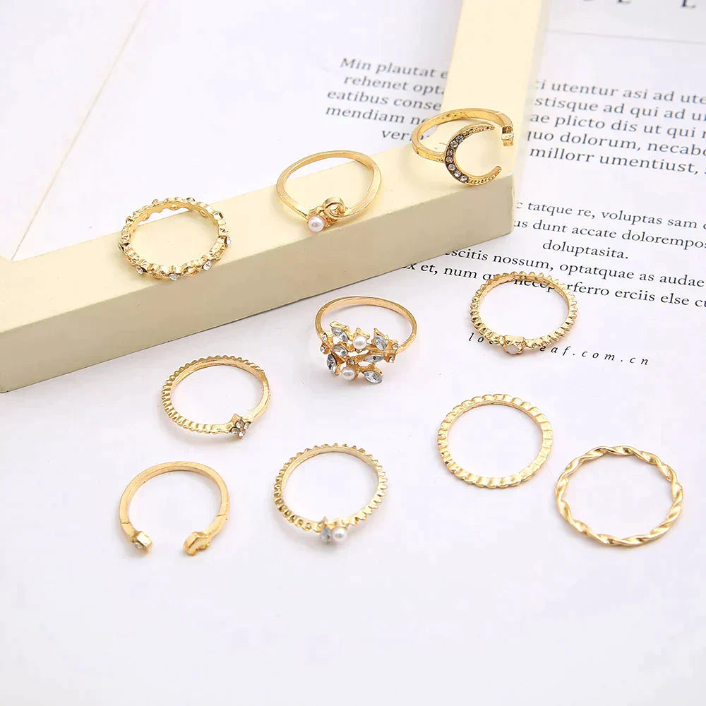 Set of 10 Bohemian Rings