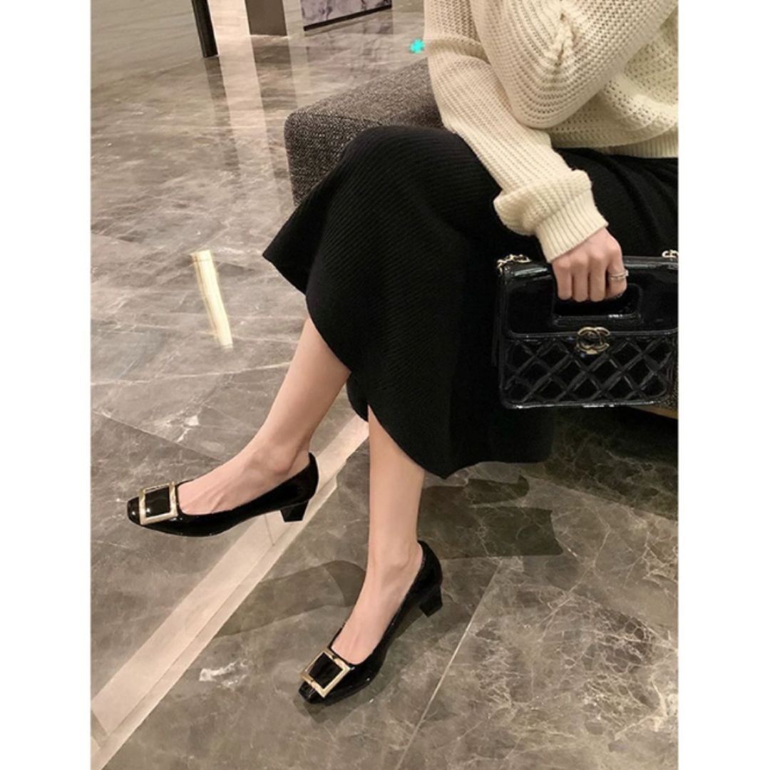 Narella™ | Stylish Mid-Heel Sandals with Square Toe Design