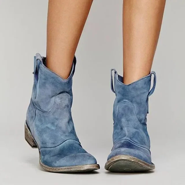 Destiny – Retro Cowboy Ankle Boots