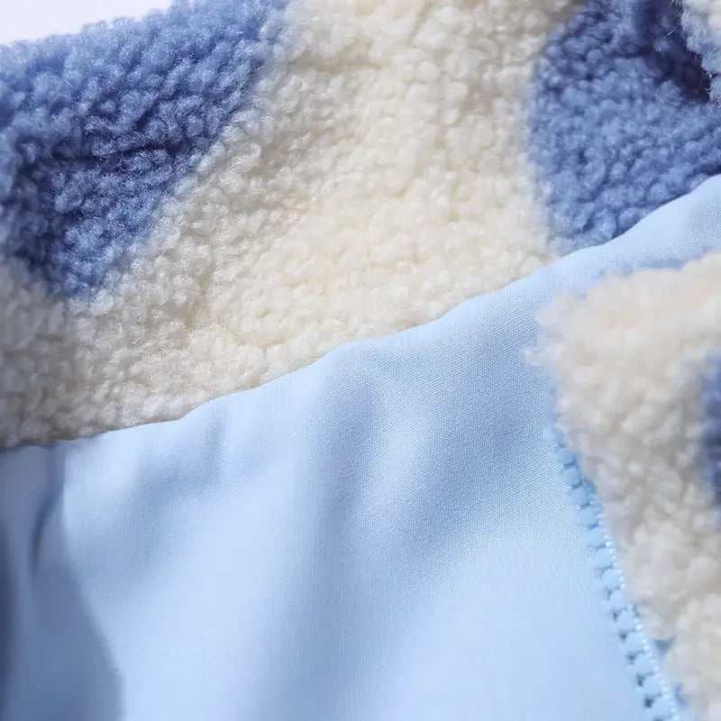 Dianne – Cozy Reversible Jacket with Heart Print