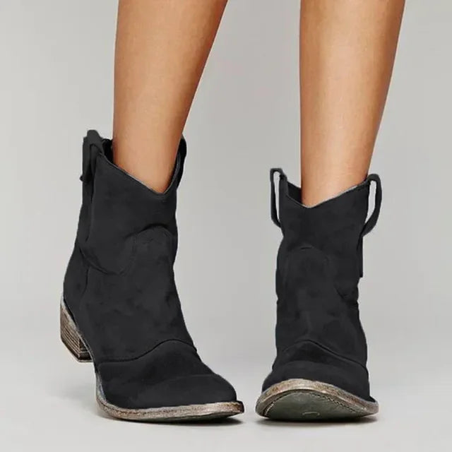 Destiny – Retro Cowboy Ankle Boots