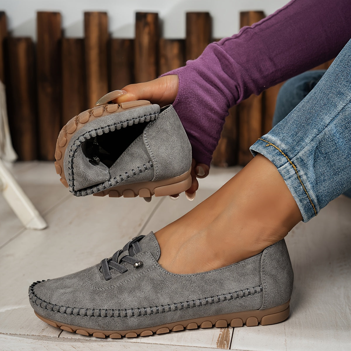 Orthelia™ – Cushioned Moccasins Designed for Sensitive Feet