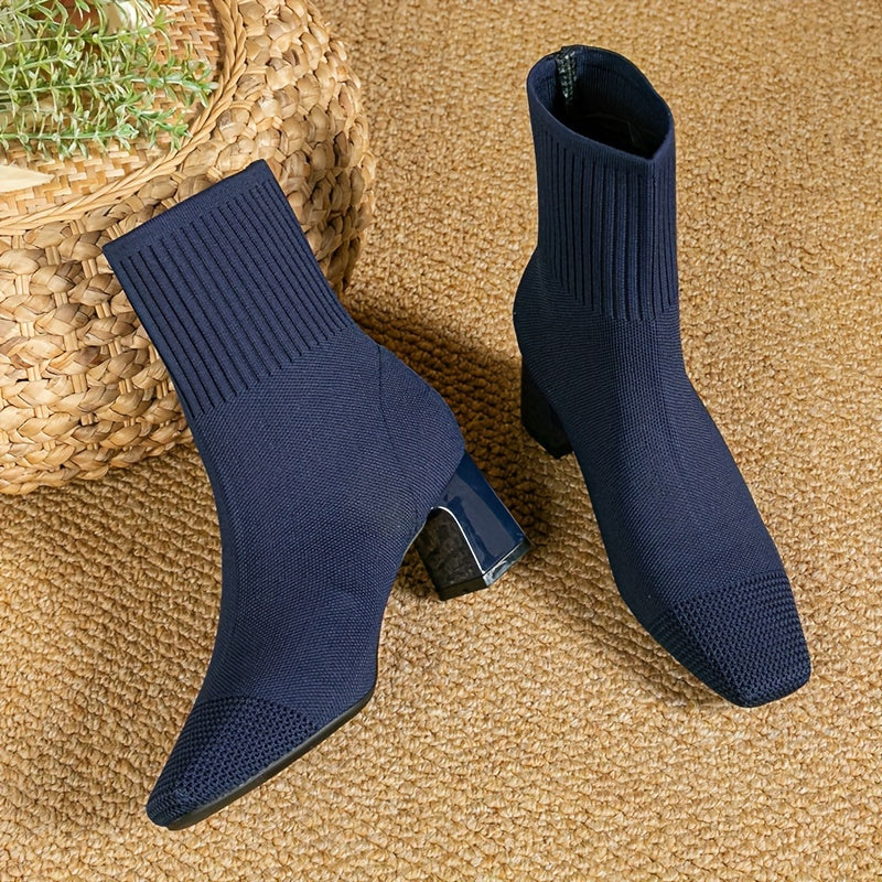 Paulette™ – Cozy Knitted Ankle Boots with a Supportive and Soft Heel