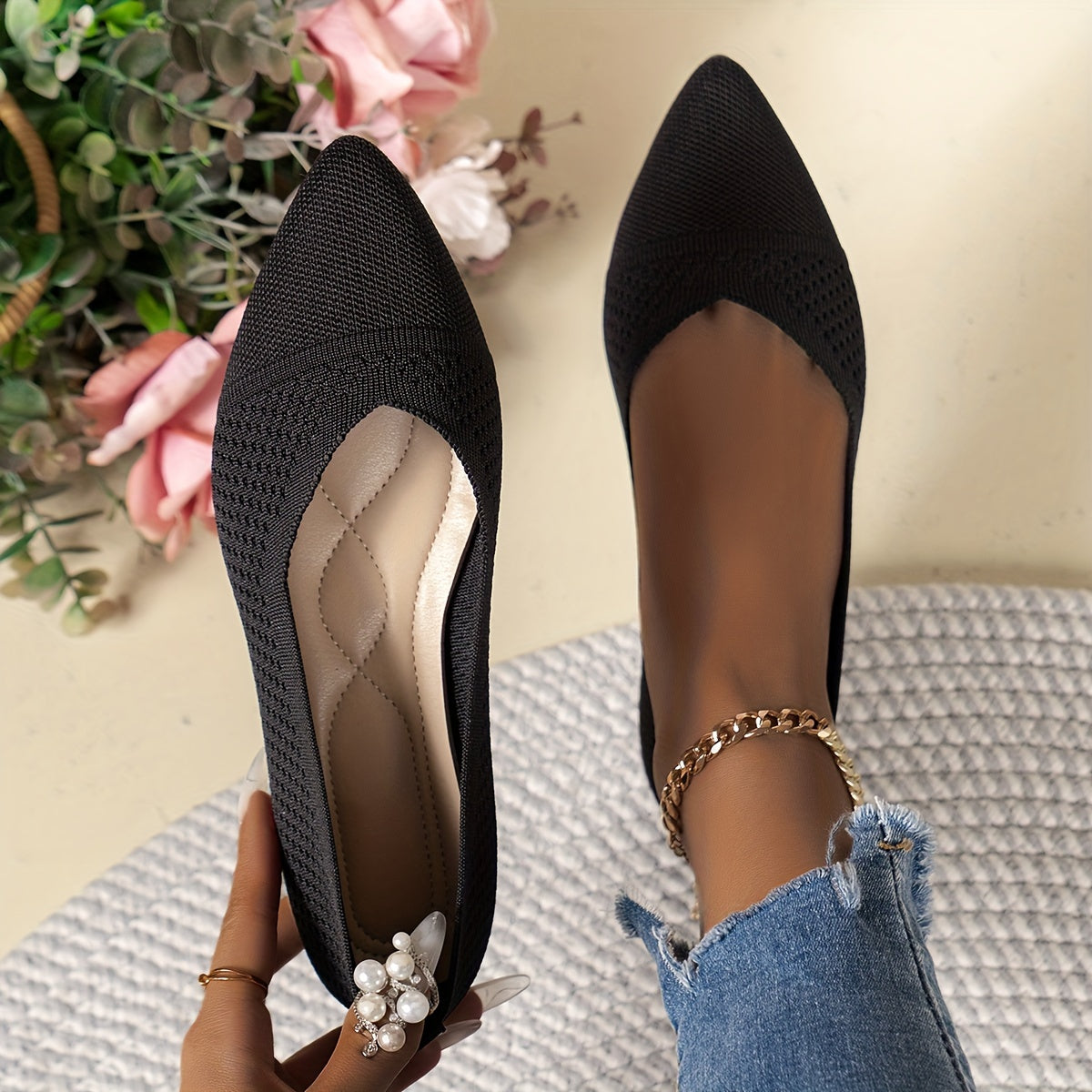 Monique™ – Comfortable and Breathable Ballet Flats