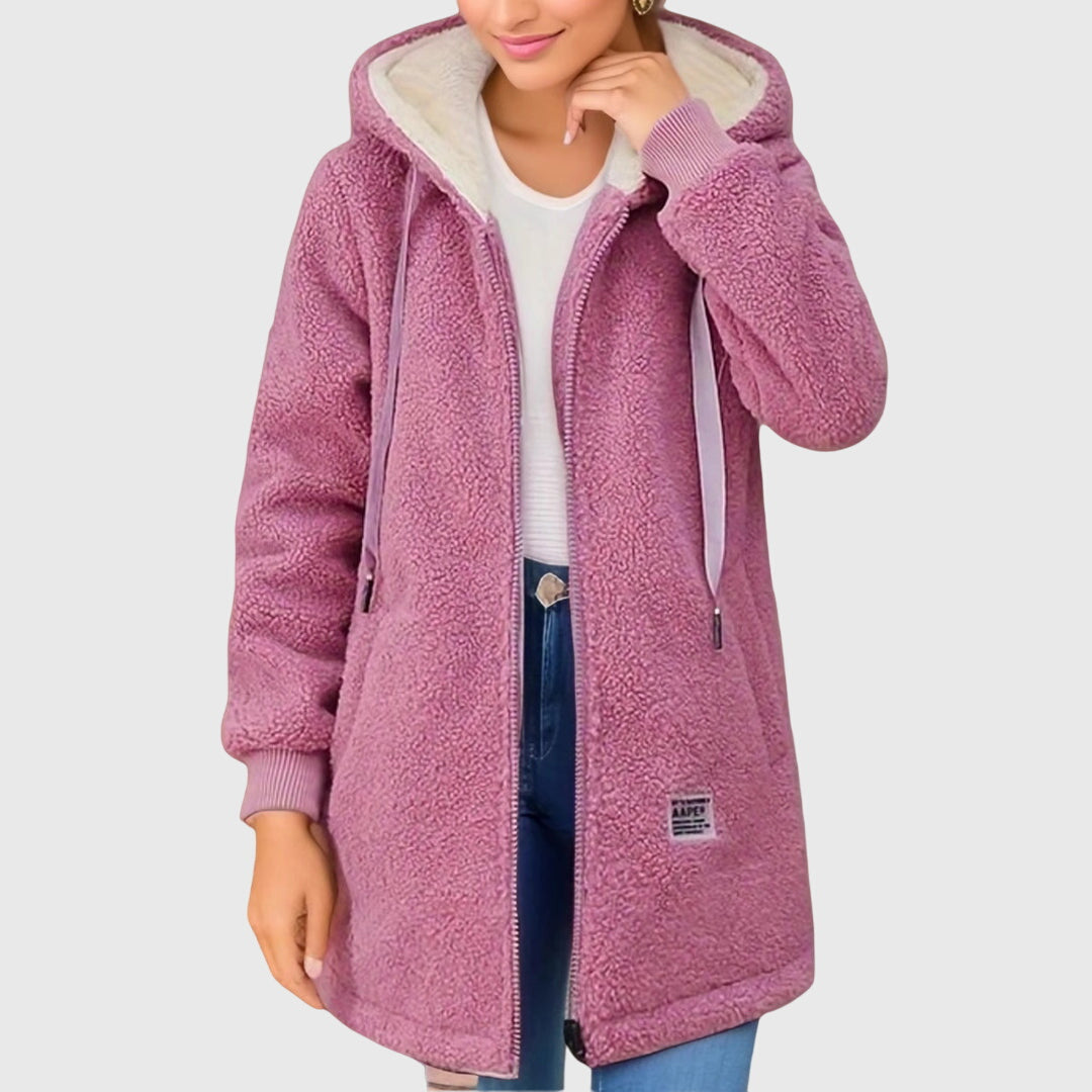 Ada - Cozy Fleece Hooded Jacket