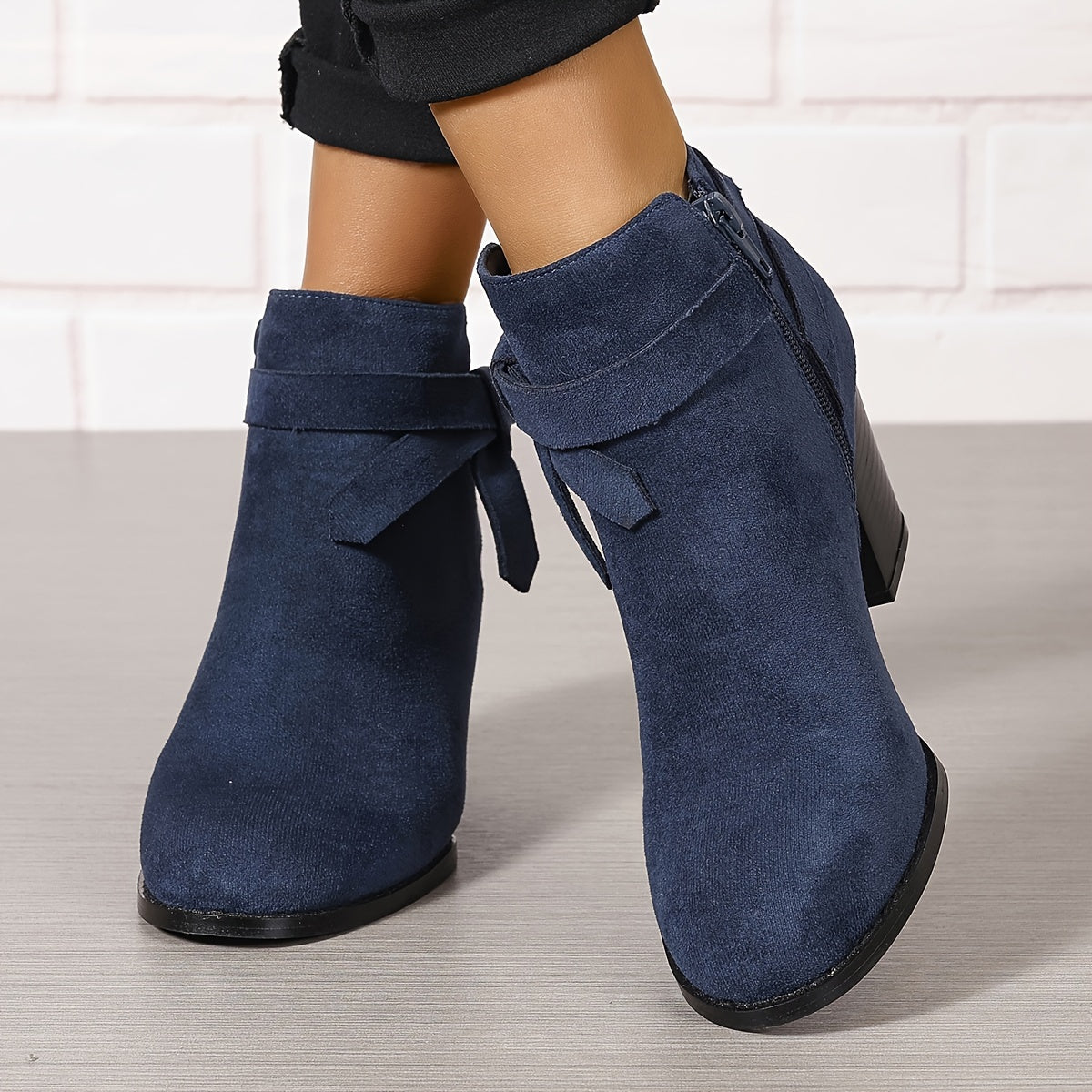 Léa | Chic Ankle Boots with Sturdy Heel