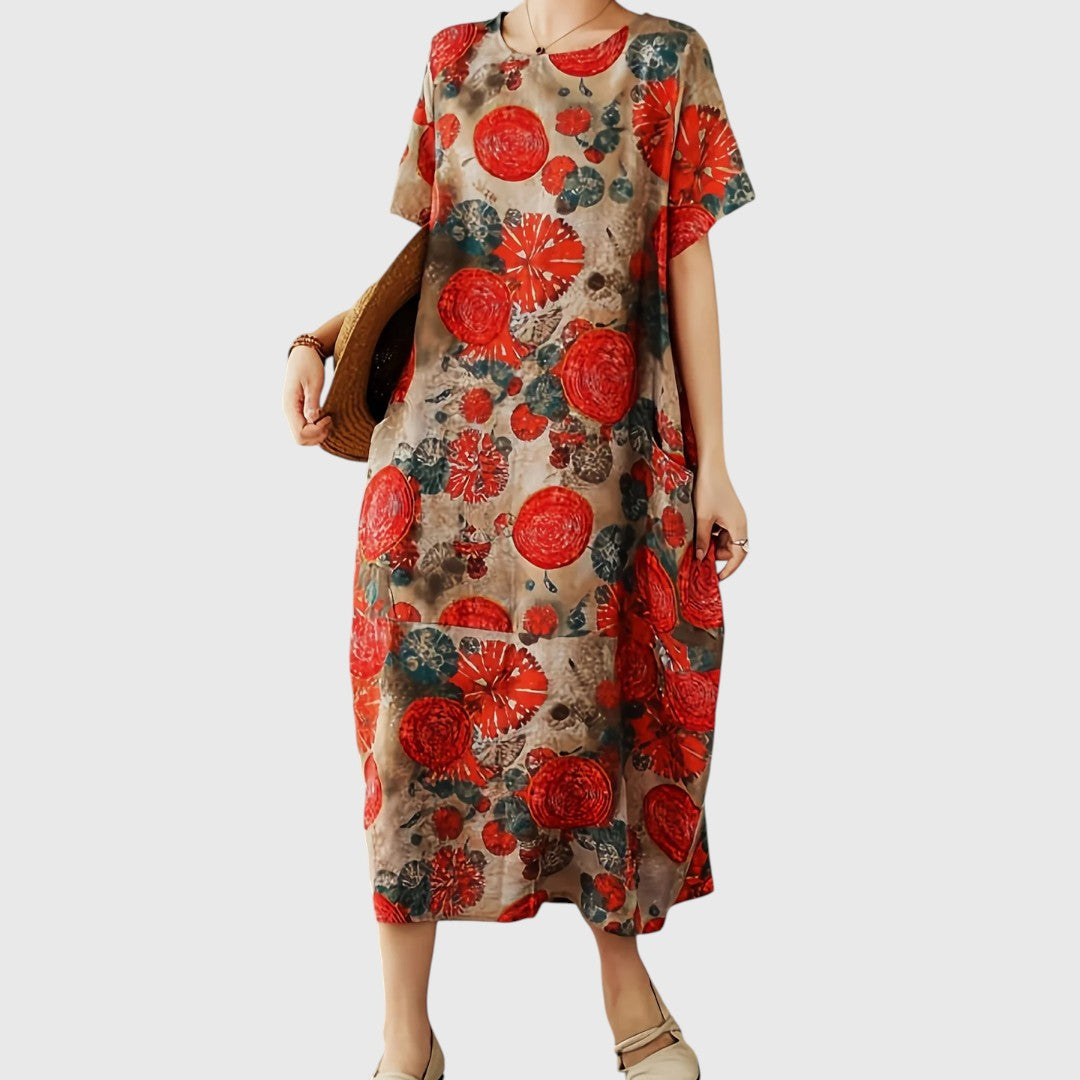 Andrea - Chic Maxi Dress with Tummy-Enhancing Design