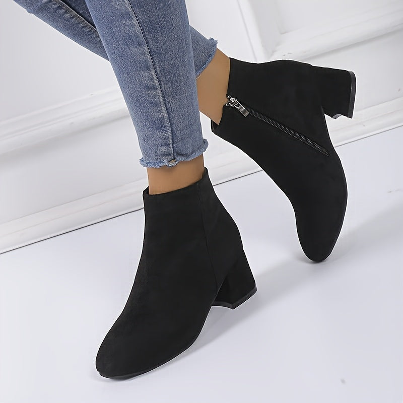 Colette™ – Stylish Block Heel Ankle Boots for Ultimate Comfort