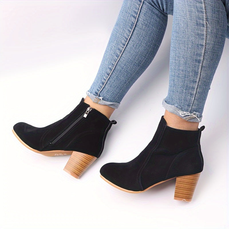 Maryline™ – Durable Ankle Boots with Stable Heels for All-Day Comfort