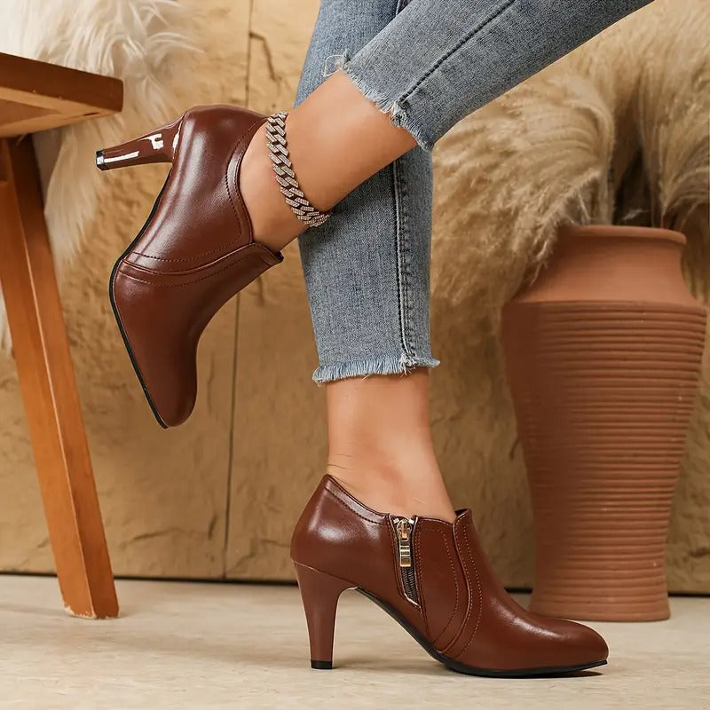Clarisse | Comfortable Heeled Ankle Boots