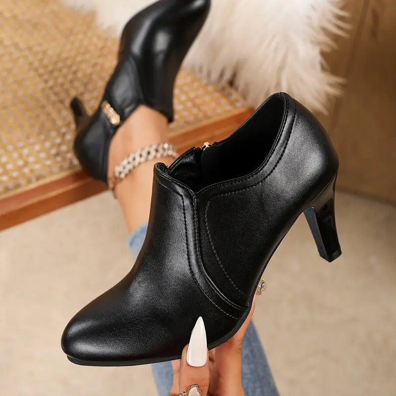 Clarisse | Comfortable Heeled Ankle Boots