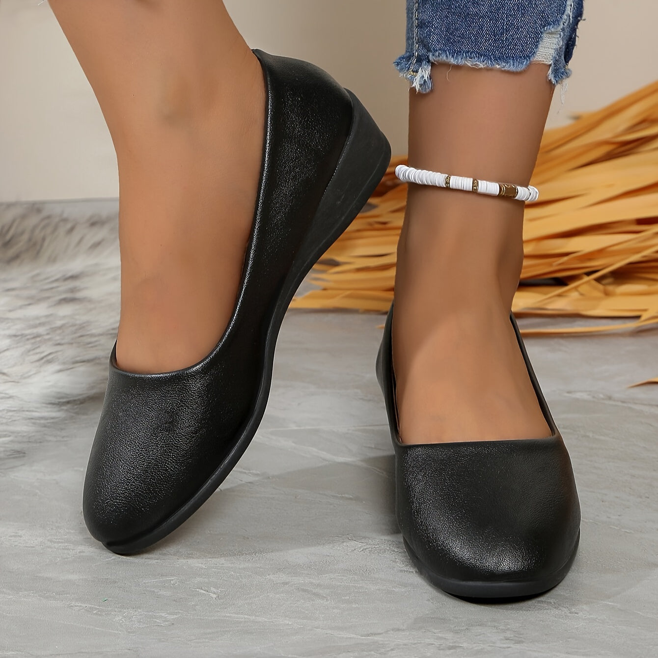 Gisele™ – Ultra-Comfortable Soft Low Heel Court Shoes