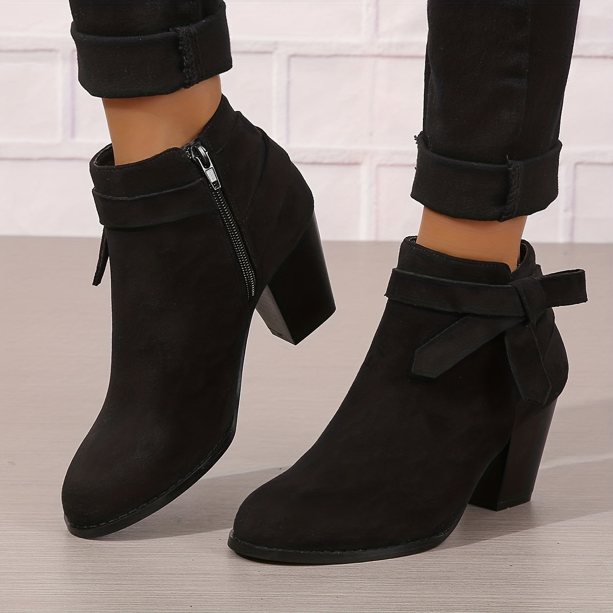 Léa | Chic Ankle Boots with Sturdy Heel