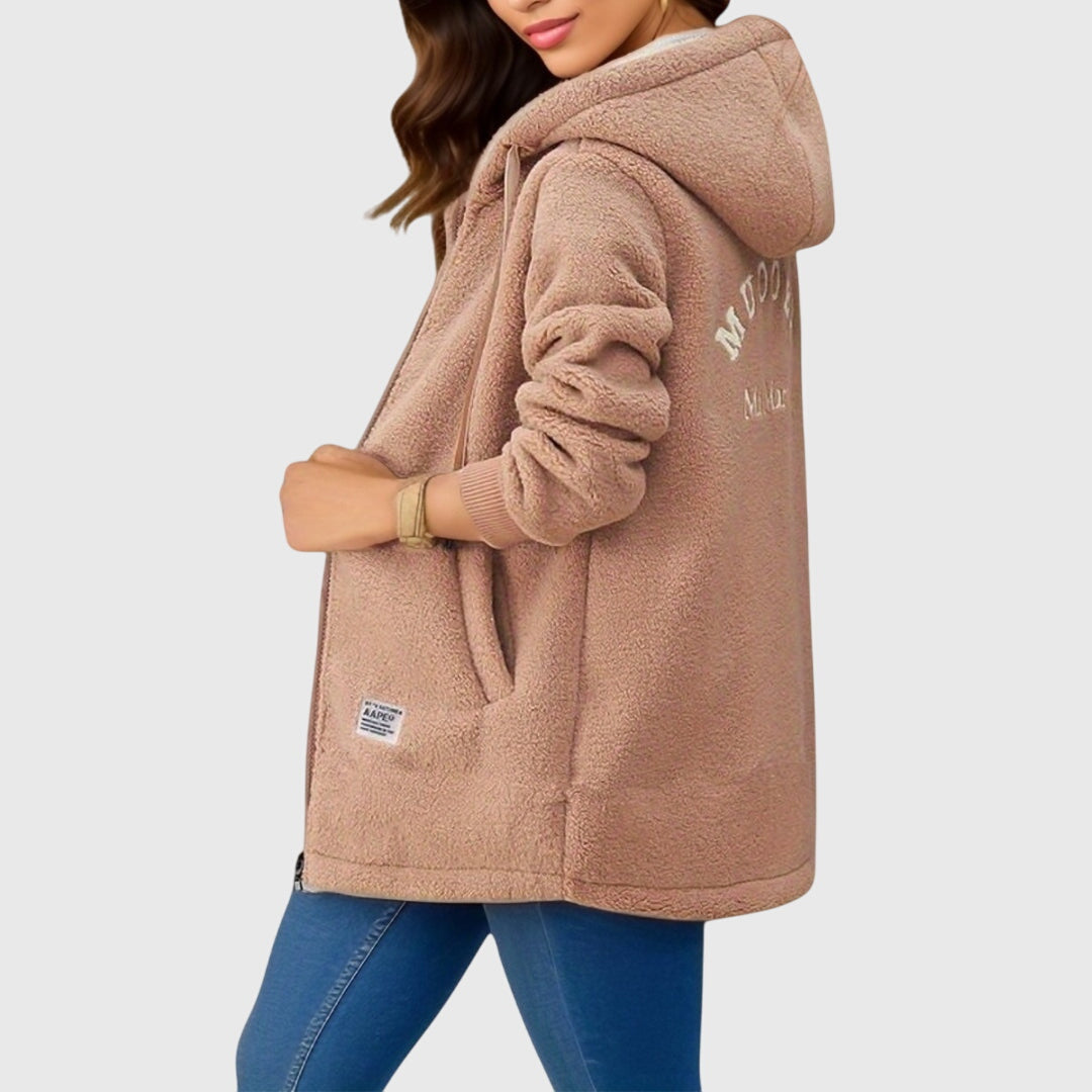 Ada - Cozy Fleece Hooded Jacket