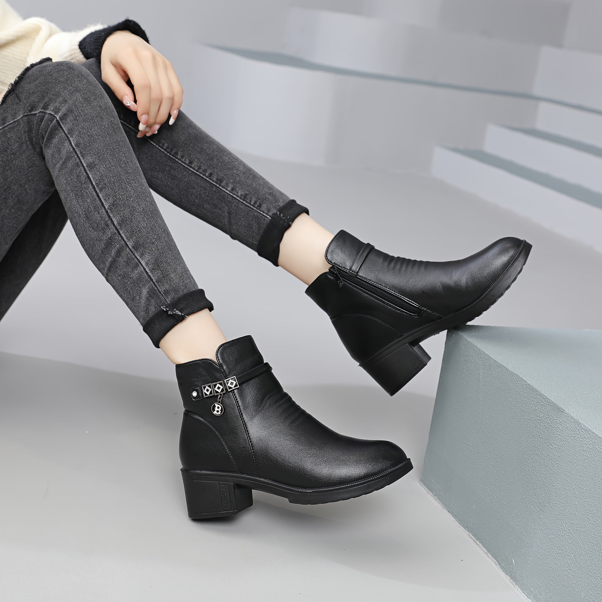 Noémie™ – Cozy Winter Ankle Boots