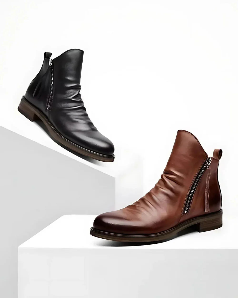 Fabrice™ - Side Zip Ankle Boots