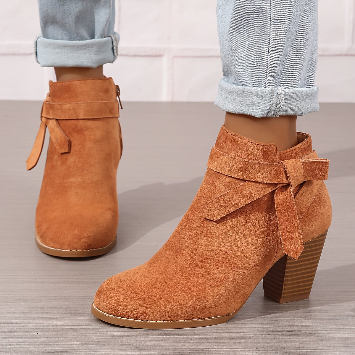 Léa | Chic Ankle Boots with Sturdy Heel
