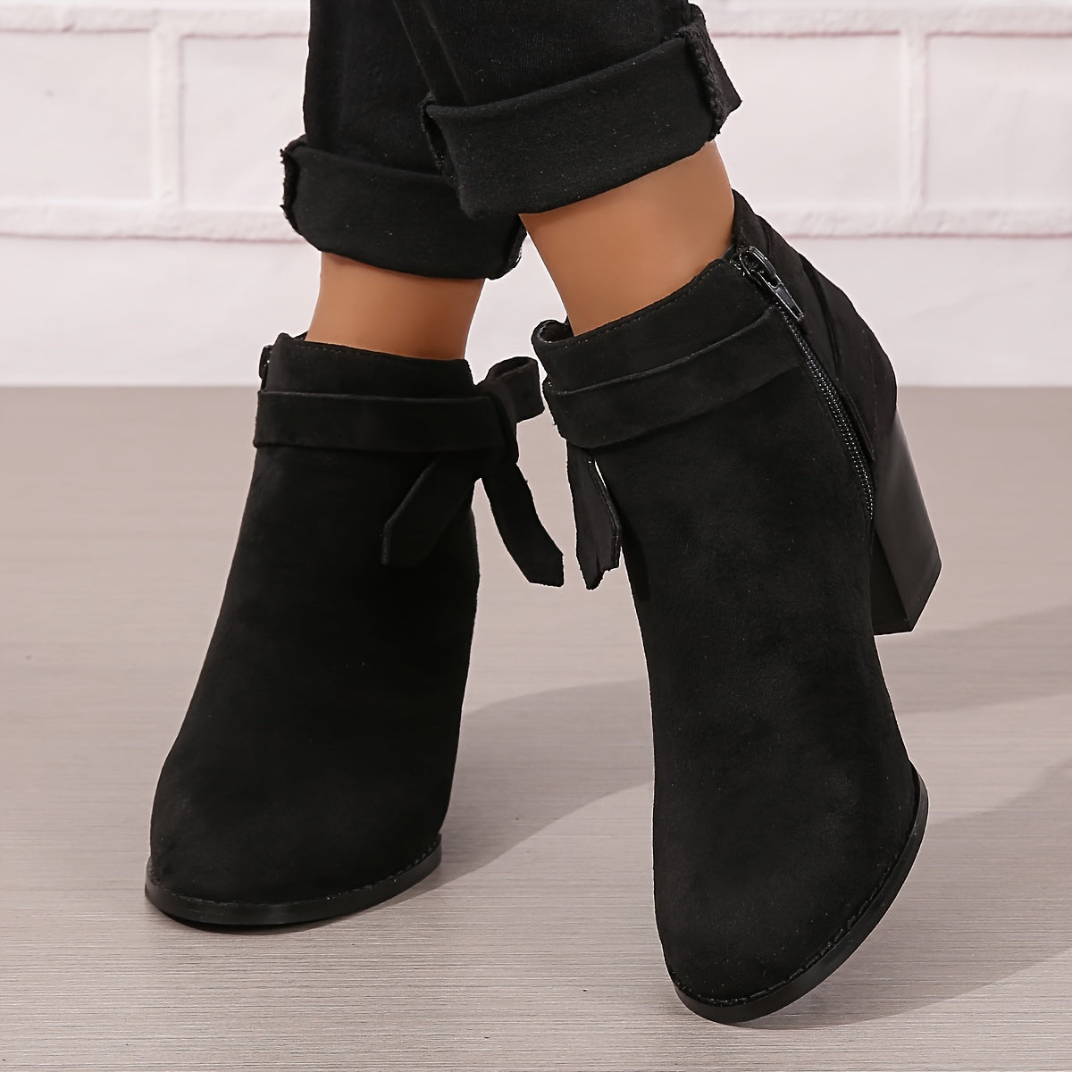 Léa | Chic Ankle Boots with Sturdy Heel