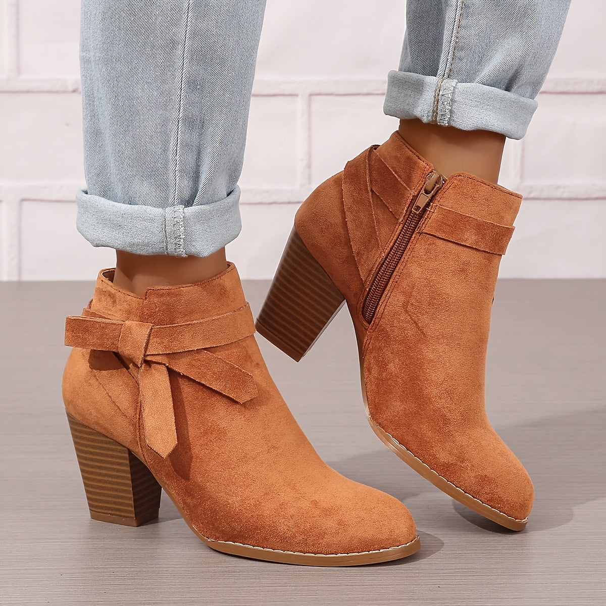 Léa | Chic Ankle Boots with Sturdy Heel
