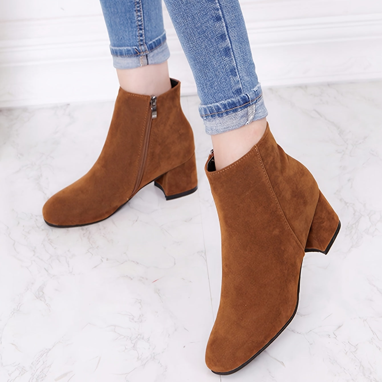 Colette™ – Stylish Block Heel Ankle Boots for Ultimate Comfort