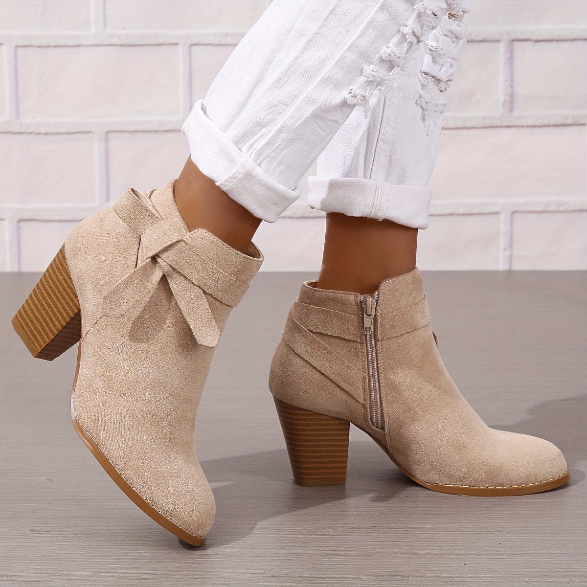 Léa | Chic Ankle Boots with Sturdy Heel