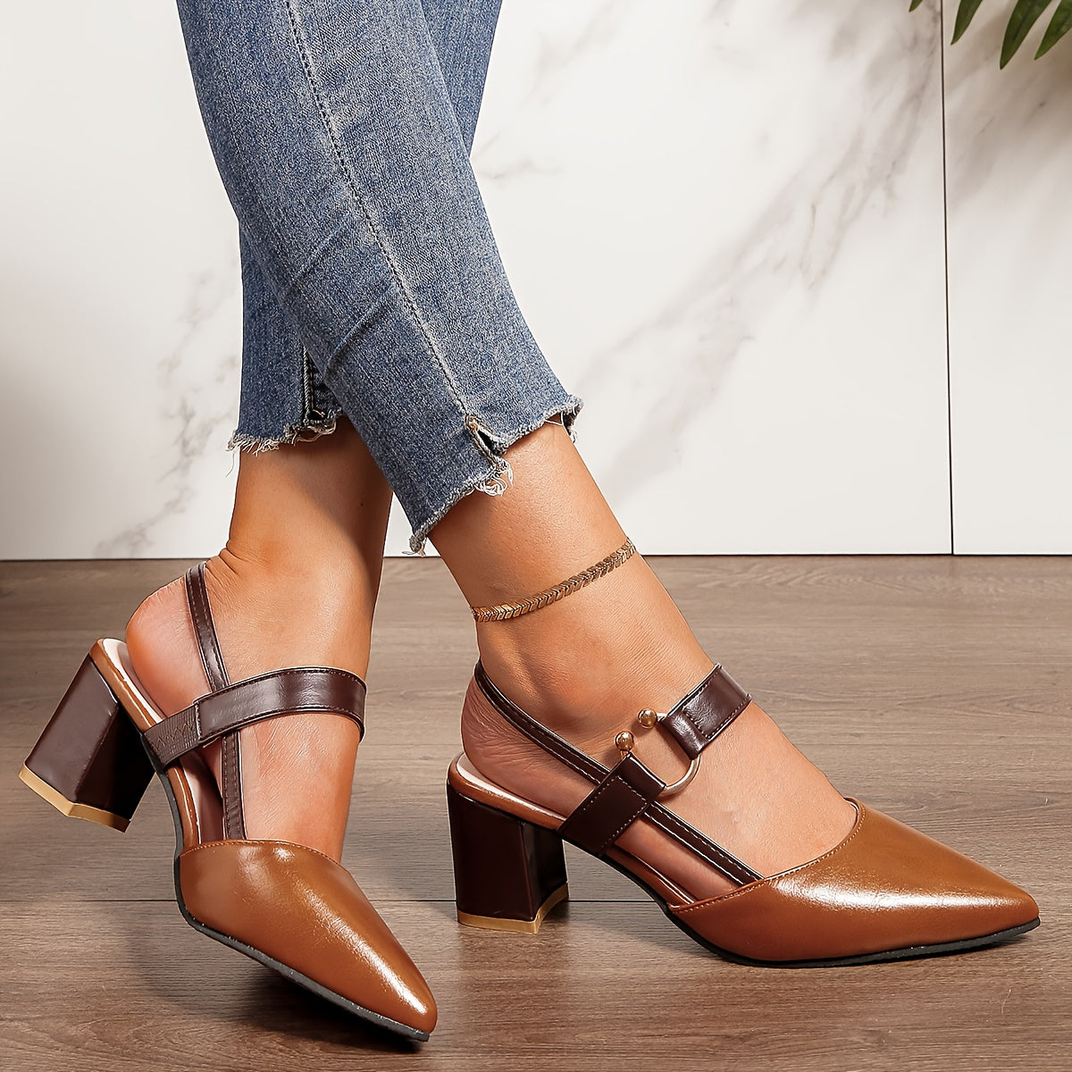 Claudette™ – Chic and Cozy Strappy Heels