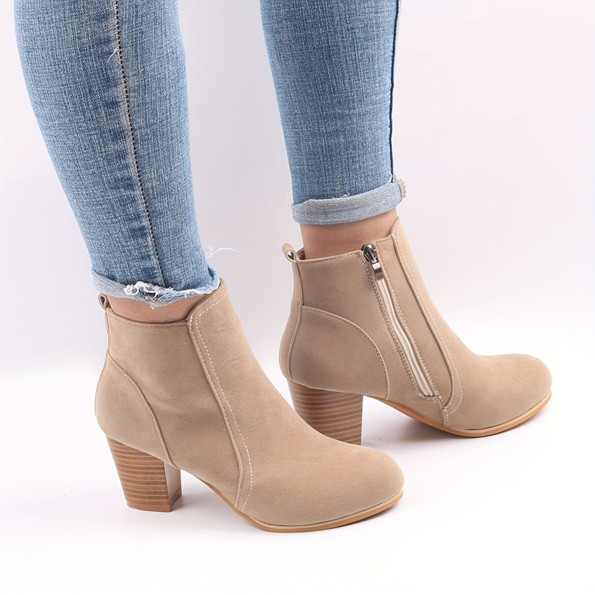 Maryline™ – Durable Ankle Boots with Stable Heels for All-Day Comfort