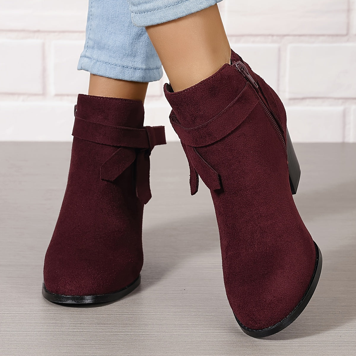 Léa | Chic Ankle Boots with Sturdy Heel