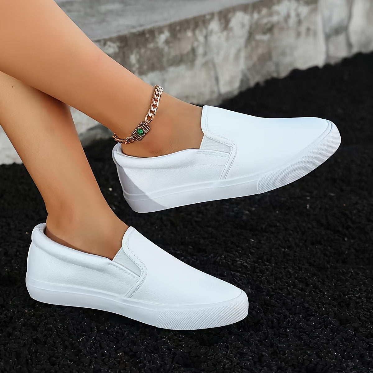 Élodie™ | Chic and Cozy Slip-On Sneakers