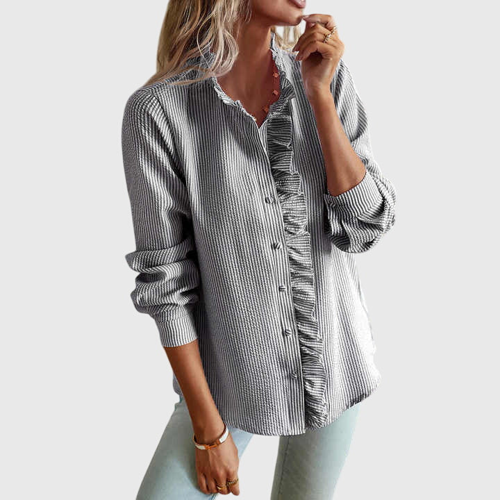 Alice - Long Sleeve Ruffle Top
