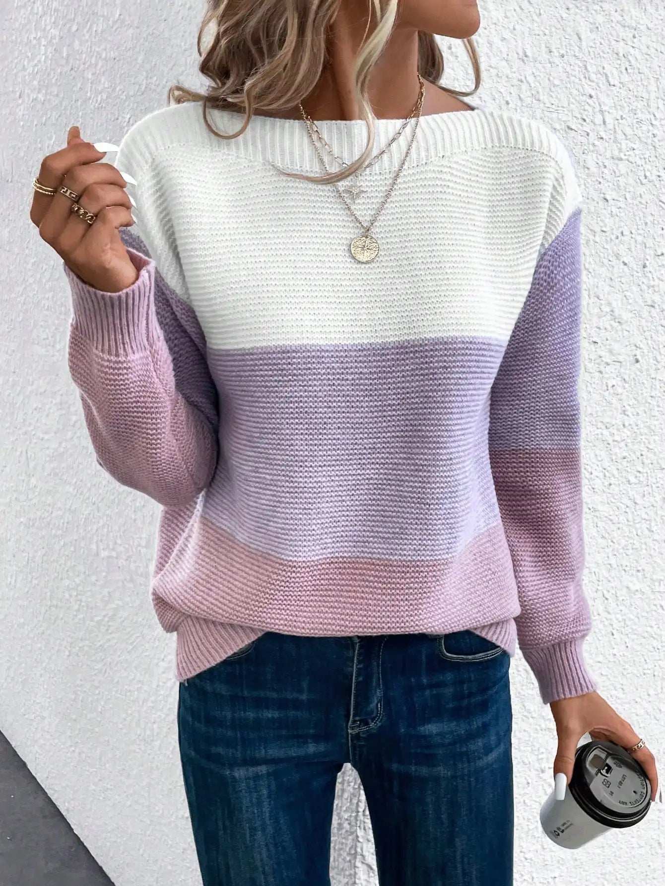 Amy | Soft Gradient Knit Sweater