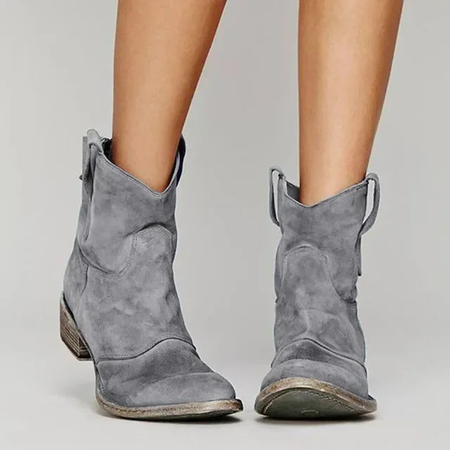 Destiny – Retro Cowboy Ankle Boots