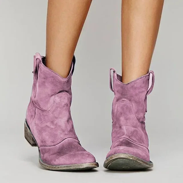 Destiny – Retro Cowboy Ankle Boots