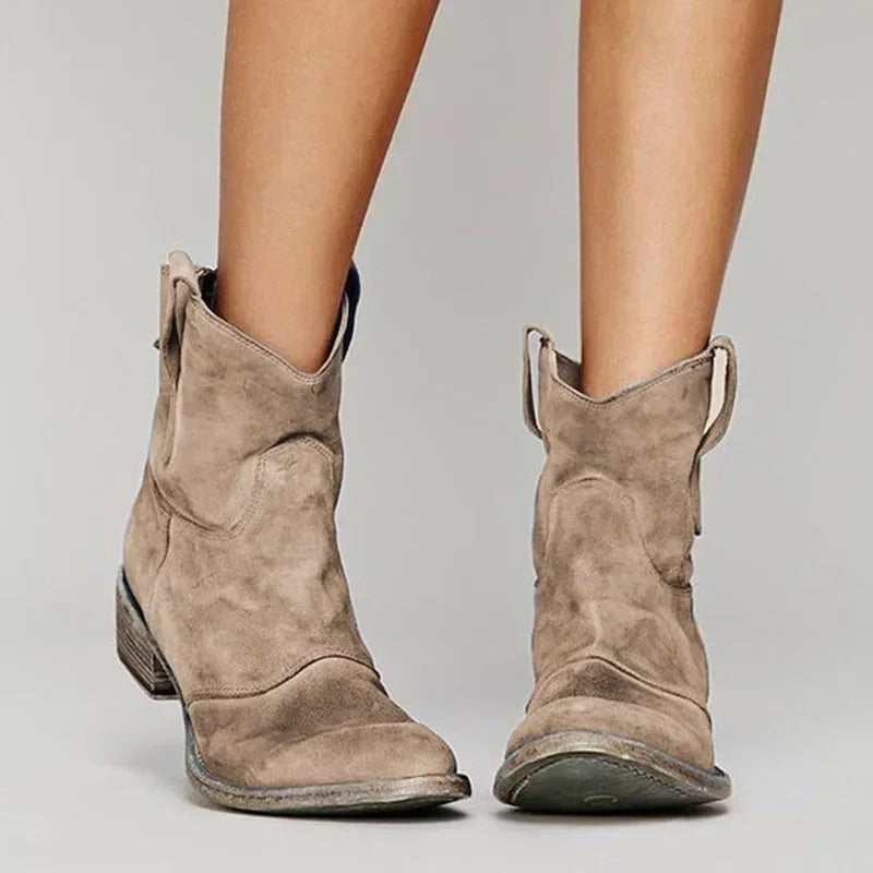 Destiny – Retro Cowboy Ankle Boots