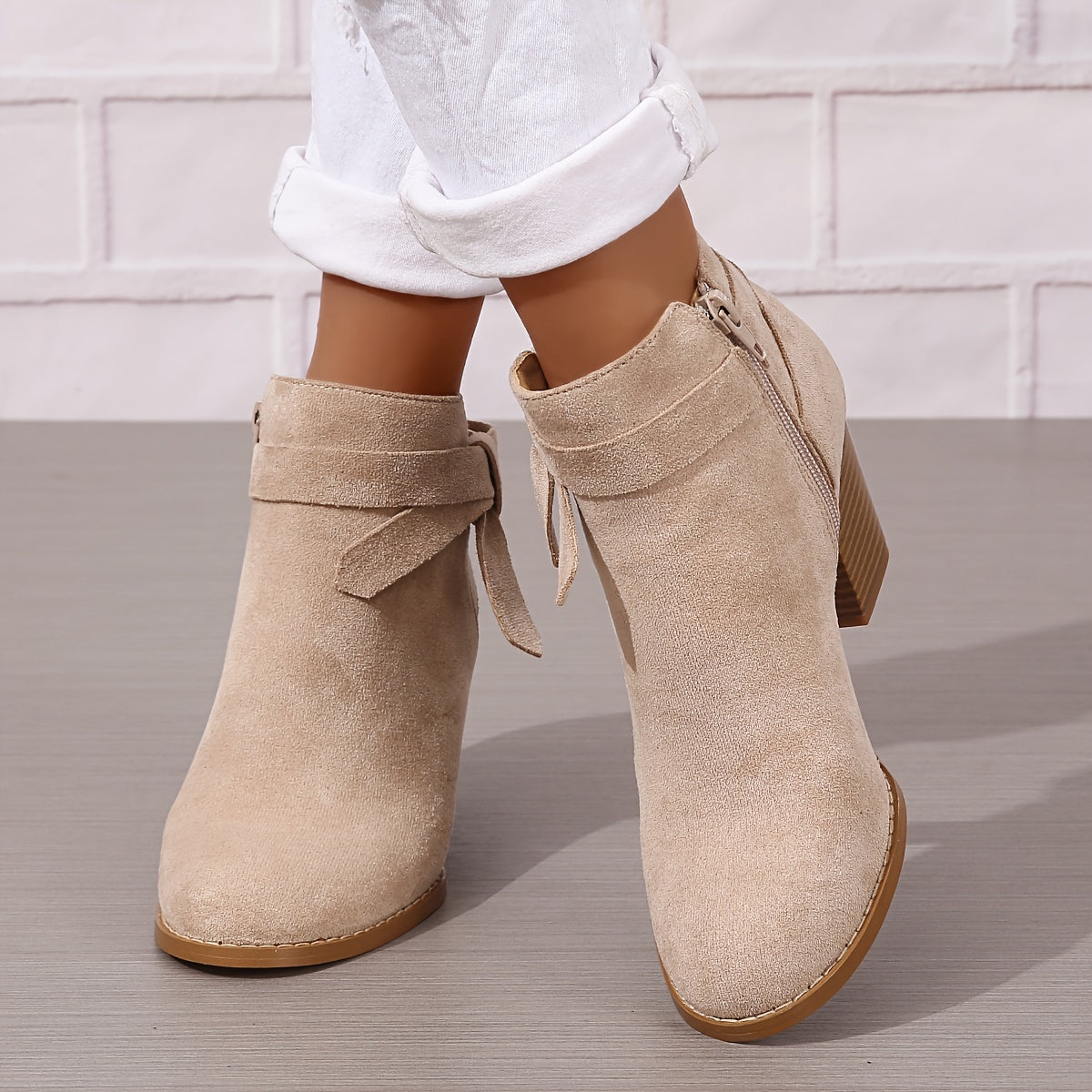 Léa | Chic Ankle Boots with Sturdy Heel