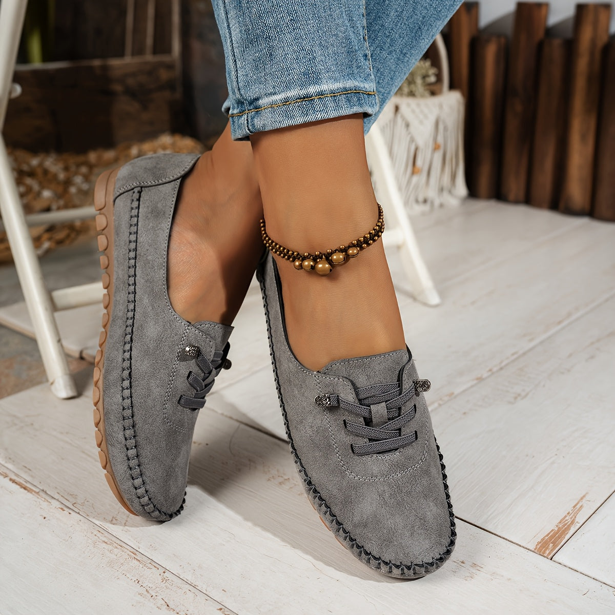 Orthelia™ – Cushioned Moccasins Designed for Sensitive Feet