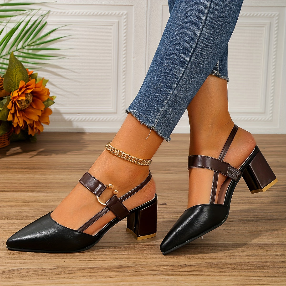 Claudette™ – Chic and Cozy Strappy Heels