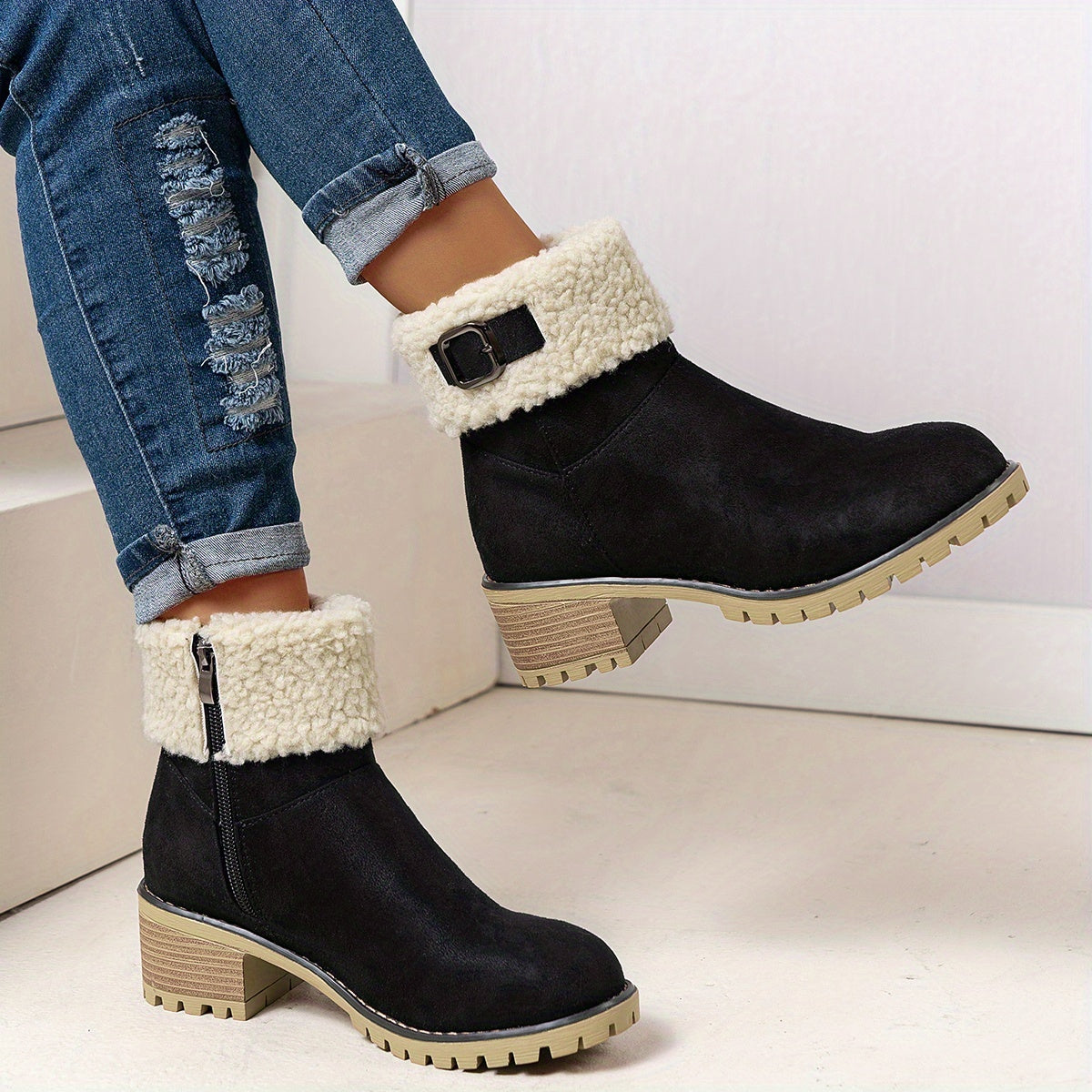 Ophélie | Cozy Chic Winter Ankle Boots