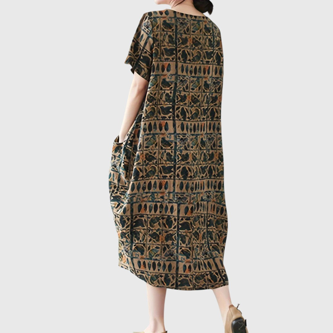 Andrea - Chic Maxi Dress with Tummy-Enhancing Design